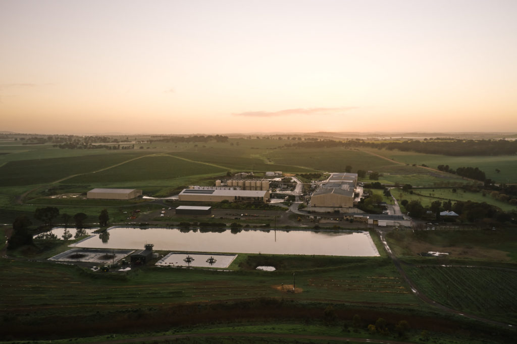 Ariel shot of Taylors winery